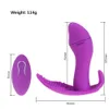 Vibratore del punto G del clitoride indossabile con telecomando Stimolatore del clitoride della vagina vibrante impermeabile Giocattolo sexy per il divertimento delle coppie delle donne