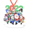 2022 Resin Christmas Decorations Outdoor Tree Ornaments Santa Claus Heads DIY Pendants