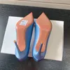 haut niveau Amina muaddi arcs cloutés de cristaux Chaussures habillées Escarpins Escarpins Le satin à bout pointu Talons aiguilles en cuir verni Designers de luxe Soirée mariage à talons