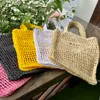 Raffia Tygväska Mjuk Designer Handväska Kvinnor Stora Tygväskor Modebok Shopper Designers Handväskor Dam Shopping Axelväska