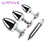 VATINE – vibromasseur à balles en acier inoxydable, Plug Anal, pour femme, Masturbation, fesses, jouets sexy pour hommes, masseur de Prostate