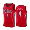 UOMINO DONNA GIOVANI Stampato Trey Murphy Jersey Basket Devonte Graham 4 Tomas Satoransky Garrett Temple Red White Navy Blue Purple traspirante per gli appassionati di sport High