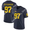 79 Ickey Ekwonu Jersey NC State Wolfpack Aidan Hutchinson Michigan Wolverines Jerseys College Football Playoff Uniform Proiezioni finali in vista del primo turno