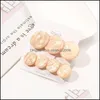 Hair Clips Barrettes Jewelry Women Agate Buckle Circle Splicing European Girls Mti Color Alloy Plastic Dhipm