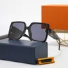 Óculos de sol de Summer Beach Man Mulher Moda Goggle UV400 5 Cores Design de Letra Full Frame Letra de alta qualidade334U