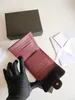 Lyxvarumärke högkvalitativt CC Wallet Card Holder Classic Mönster Kaviar Sheepskin Material Wallet207V