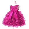 Sukienki dla dziewczynek 0-24M maluch dziewczynka niemowlę księżniczka koronka Tutu sukienka suknia balowa wesele Vestidos na 1 rok urodziny dziewczyny