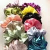 Cravatte per capelli in seta oversize Scrunchies per capelli per donna Elastici per elastici in seta satinata tinta unita Accessori per cravatte per capelli Accessori per coda di cavallo 10 pezzi