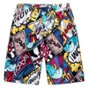 Розничная торговля плюс размер M-4XL Summer Mens Beach Shorts повседневные свободные цветочные пляжные брюки быстрые сухие шорты пляжей пляжей