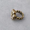 Błyszczący kryształowy pierścień kwiatowy podwójna litera projektant otwarty pierścienie Kobiety Diamond Rhinestone Biżuteria hurtowa