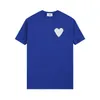 Estilo Strtwear Camiseta 22 Primavera Amor Jacquard Bordado Malha Curta Slve Versão Oversize Design para Amis Homens e Mulheres Hip Hop Sweater 723