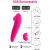 Klitoris sugande G SPOT -vibrator med 5 frekvenser Vattentät laddningsbar klitor Suger Nippel Stimulator Vuxen Sexiga leksaker för WOM