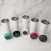 20oz sublimation Bluetooth tumbler straight speaker tumblers 5 colors audio Stainless Steel Music Cup Creative Double Wall mug with lids FY5254