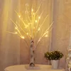 Nachtlichten Pasen Simulatie Berk Tree Led Light Home Festival Decoratie Geschenklamp Desk Ornament Up Twig W/24 LEDSNACHT Lichten Nacht