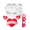 Labio corazón amor formas molde de silicona galleta de azúcar cupcake chocolate molde para hornear fondant pastel decoración herramientas 220815