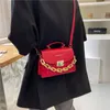 Mulheres texturizadas coreanas meninas de moda Mensageiro ombro ombro pequeno quadrado de luxo bolsa Tote Bag 220630