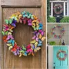 Decorative Flowers & Wreaths Yellow For Front Door Spring Beautiful Decor Butterflies Wreath Organizer Kits To Make ChristmasDecorative