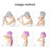 Toalhas Mulheres Magic Microfiber absorvente Chapéus de banho de chuveiro Para cabelos secos secagem rápida Lady Turban de cabeça