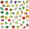 50Pcs Cartoon Vegetables Stickers Non-Random For Car Bike Luggage Sticker Laptop Skateboard Motor Water Bottle Snowboard wall Decals Kids Gifts