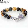 Очарование браслетов McLlroy Tiger Eye Stone Bracelet Мужчины женщины роскошные драконы застежки ручной работы.