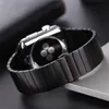 Rostfritt stålband för Apple Watch Band 44mm 40mm 45mm 41mm 42mm 38mm 45 Butterfly Metal Armband IWatch Series 3 4 5 6 SE 7