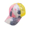 Party Hats Summer Sunhat Women Ponytail Baseball Cap Snapback Adjustable Ponytail Mesh Trucker Hat CCE13926