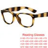 Solglasögon varumärkesdesigner unisex Presbyopia Reading Glasses Män Kvinnor Stripe Retro Gelgasses Transparent Comoputer Anti Blue Light Glassess