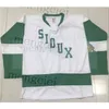 CeUf Custom North Dakota Fighting Sioux Hockey Jersey Stickerei genäht Passen Sie Trikots mit beliebiger Nummer und Namen an