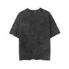 T-shirty męskie T-shirt męski Vintage Tyson Graphic Oversize Cooton Washed Hole Loose Casual Harajuku Print T Shirt Tee TopMen's