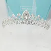 NOWA EUROPA I AMERYKA Kryształowa biżuteria Tiara Crown Stophoy Rhinestone Bride Mała korona na głowa głowa nakrycia głowy 7141126