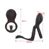 Nxy Cockrings New Vibrating Penis Ring Dual Cock Testicle Massager Clitoris Stimulate Anal Vibrator Sex Toys for Men Couple 220505