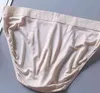 Mäns 100% Real Silk Thin Type Briefs Trosor Underkläder underkläder plus storlek M L XL 2XL 3XL 1067 T220816