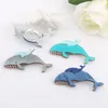 Pinos broches bling shiny fofo golfinho acrílico broche para mulheres garoto beleza animal jóias de jóias de aniversário