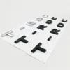 New Font Font Letters Emblem for T-ROC Car Tyling Reficting Middle Trunk Logo Logo Sticker Chrome Matte Black Glossy Black253D