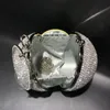 Avondtassen diamant vrouwen kristal ronde koppelingzak voor mode handtassen en portemonnees mini metaal bruiloftsfeest Clutchesevening