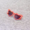 Fashion Kids Oval Heart Sunglasses Simple Candy Colors Frame With Dots Pure Color Sun Glasses