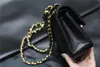 7A Top Designe maßgeschneiderte Luxusmarke Handtasche Kanal Damentasche 2021 Leder Goldkette Umhängetasche 2,55 cm schwarz und weiß rosa Rinderclip Schaffell Schulter
