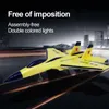 FX620 Glider RC Drone SU35 Fighter 2 4G Remote Control Aircraft Electric Model Toy Fixed Wing For Children 220713