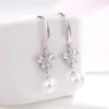 Stud High Quality Rhinestone Round Pearl Earrings Luxury Big Jewelry Brincos Orecchini Party Wedding Earring For Women