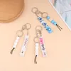 Keychains Fashion Personalized Plastic ATM Credit Debit Designers Card Grabber Keychain Clip For Long Nails With Pom PomKeychains Fier22