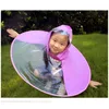 Söta barn Raincoat Cartoon Duck Children Rain Poncho UFO Form Kids Rain Coat Outdoor Boy Girl Rain Jacket Windbreaker Paraply 223561410