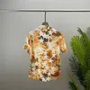 Heren shorts en t -shirt set mode geometrische print bowling shirt hawaii bloemen casual shirts heren plus tees polos g4d33