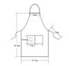 Fashion Kitchen Aprons For Woman Men Chef Work Apron For Grill Restaurant Bar Shop Cafes Beauty Nails Studios Uniform DE700