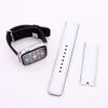 Bracelet de montre en cuir blanc Sublimation pour Apple iWatch 1/2/3/4/5 ébauches de remplacement de sangle avec connecteur 38 40 42 44