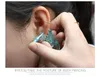Mini Kit de piercing de orelha Agulha estéril segura e descartável Pistola de piercing corporal Kits de pinos e almofadas de aço inoxidável para piercing