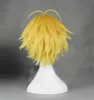 Andra evenemangsfest levererar anime de sju dödliga synderna Meliodas cosplay peruk drakens synd av vrede gyllene värmebeständiga hår peruker capo