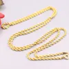 Kedjor Pure 18K Yellow Gold Women Men Necklace Rope Chain 23.6Im 2mmW 3.4-3.7G / Spring Clasp D Goldchains Sidn22