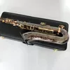 High-end zwart goud origineel 992 structuur drop b tone professionele tenorsaxofoon zwart vergulde tenorsax jazzinstrument