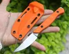 Hoge Kwaliteit 15700 Survival Rechte Mes CPM154 Satijnen Blade Volledige Tang Orange G-10 Handvat Vaste Messen Hunting Messen met Kydex