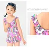 Children Girls Summer Swimswear Cartoon Unicorn Imprimé Swimsuit Swimsuit Baby Girl Sans manches Hobe Fashion Bathing Form